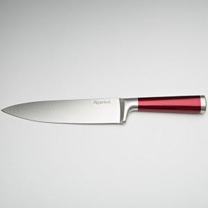 Нож 20,3см большой поварской Alpenkok AK-2080/A "Burgundy" с красной ручкой
